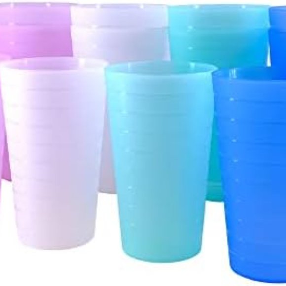 AOYITE Plastic Tumbler Set of 12 BPA Free 32oz Multicolor Cups - Picture 1 of 3